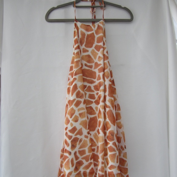 Show Me Your MuMu Dresses & Skirts - SMYM S Katy Giraffe Halter Summer Dress 34" Bust